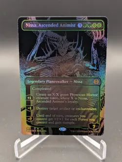 Nissa, Ascended Animist (Oil Slick Raised Foil) Phyrexia: All Will Be One Foil - Image 1