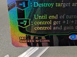 Nissa, Ascended Animist (Oil Slick Raised Foil) Phyrexia: All Will Be One Foil - Image 2