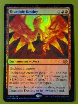 FOIL Draconic Destiny x1 The Brothers' War 1x Magic the Gathering MTG - Image 1