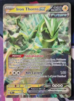 Pokemon TCG Iron Thorns ex 032/131 Prismatic Evolutions NM-Mint Double Rare - Image 1