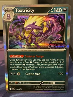 Pokemon TCG Toxtricity 017 Pre-Release Promo Phantasmal Flames - Image 1