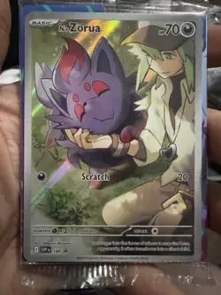 Pokemon TCG(SEALED) N's Zorua 189 Journey Together Black Star Promo 2025 - Image 1