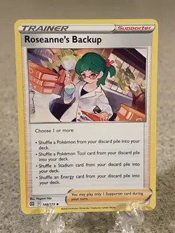 Pokemon TCG Brilliant Stars Trainer Supporter Roseanne’s Backup 148/172 Uncommon - Image 1