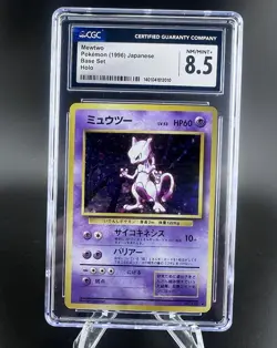 Mewtwo #150 Base Set Holo Japanese CGC 8.5 Pokemon - Image 1