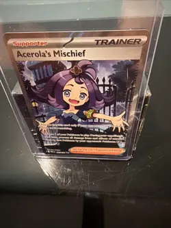 Pokemon TCG Acerola's Mischief 165/132 Mega Evolution Full Art Trainer PACKFRESH - Image 2