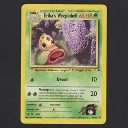 Erika’s Weepinbell 48/132 Vintage Gym Heroes Unlimited 2000 Pokemon TCG NM - Image 1