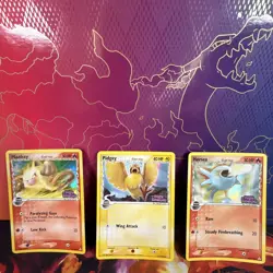 Pokemon TCG EX Holon Phantoms Pidgey Horsea Mankey Reverse Holo Stamped Lot LP - Image 1