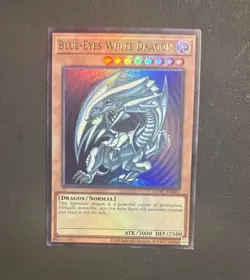 Yugioh! Blue-Eyes White Dragon (Version 2) - LCKC-EN001 Ultra Rare Mint - Image 1