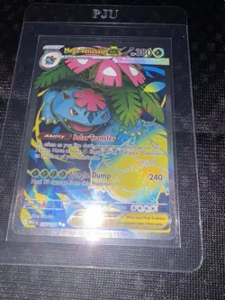 Mega Venusaur Full Art 155/132 Secret Rare Holo Mega Evolutions Pokemon Card - Image 1