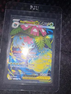Mega Venusaur Full Art 155/132 Secret Rare Holo Mega Evolutions Pokemon Card - Image 2