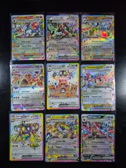 Tera Pokemon Ultra Rare ONLY Rainbow Borders Lot of 9 NM Cards - Image 1