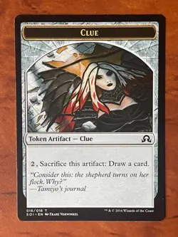 Clue Token MTG Magic the Gathering Card NM Near Mint SOI - Image 1