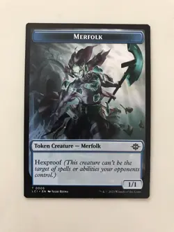 Copy / Merfolk Token MTG Magic the Gathering Card NM Near Mint Lost Caverns LCC - Image 2
