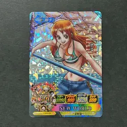 S2887 Nami CP Prism Holo Japanese One Piece Berry Match Carddass Card - Image 1