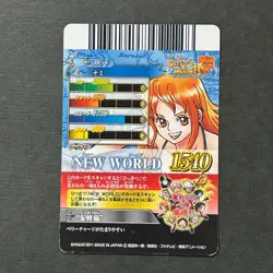 S2887 Nami CP Prism Holo Japanese One Piece Berry Match Carddass Card - Image 2