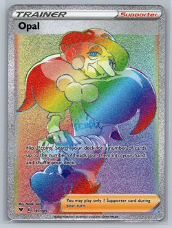 Pokemon TCG Vivid Voltage Opal Secret Rare Holo Card 197/185 NM - Image 1