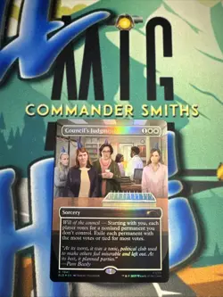 Council's Judgment THE OFFICE ✨ Borderless FOIL ✨ MTG Secret Lair 7041 Dwight - Image 1