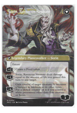 MTG Sorin of House Markov // Sorin, Ravenous Neonate - Borderless NM-Mint Modern - Image 2