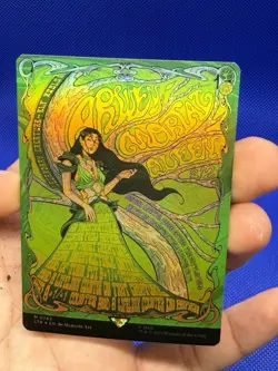 Magic the Gathering Lord of The Rings Arwen, Mortal Queen Borderless Poster NM - Image 2