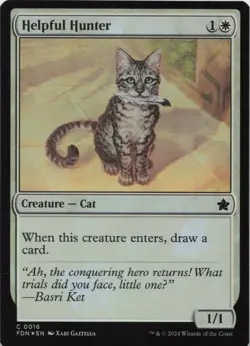 Helpful Hunter - FOIL - C Foundations 16 - MTG - Image 1