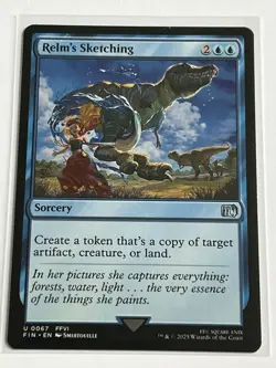 Relms Sketching 67 MTG Final Fantasy 2025 Mint - 9.0 + Uncommon Non Foil - Image 2