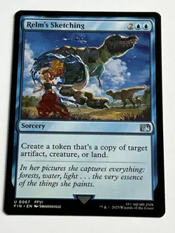 Relms Sketching 67 MTG Final Fantasy 2025 Mint - 9.0 + Uncommon Non Foil - Image 4