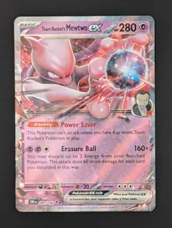 Team Rocket's Mewtwo Ex #81 [Double Rare] Pokemon TCG Destined Rivals - NM - Image 1