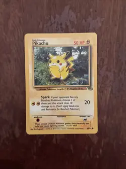 1999 Pokemon Jungle Base Set Pikachu 58/102 RARE first Edition Jungle - Image 1