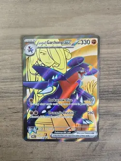 Pokemon TCG Cynthia's Garchomp EX 215/182 Destined Rivals Ultra Rare NM - Image 1