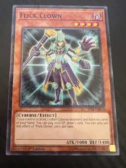 Yugioh Flick Clown SP18-EN013 Starfoil Rare 1st Edition VLP - Image 1