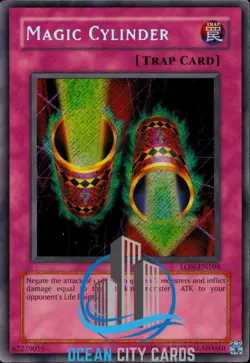 Yugioh Magic Cylinder LON-E104 / LON-EN 104Secret Rare MP - Image 3