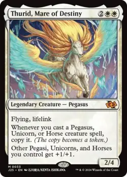 Thurid, Mare of Destiny (Anime) - Light Play MTG Foundations Jumpstart - Image 1