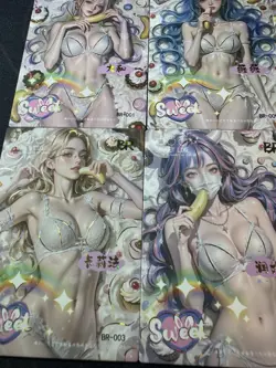 One Piece 9 Collectible Character Anime White Bikini Waifu Cards CCG Boa Nami - Image 5