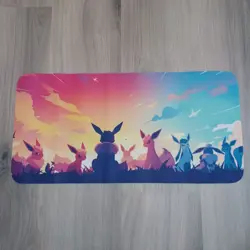 Pokemon TCG Eeveelutions Rubber Playmat/Mousemat, Trading Card Game 60x30cm - Image 1