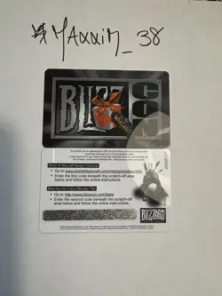 BlizzCon 2007 - WoW Murloc Suit Loot Card Unscratched - Image 1