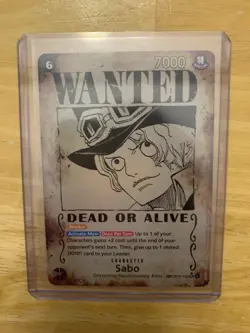 One Piece Card - SABO Wanted Poster OP13-120 (SEC) Special Rare English NM/M - Image 1