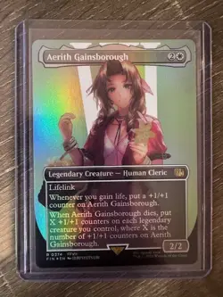 Magic The Gathering Final Fantasy Borderless Foil Aerith Gainsborough #0374 - Image 1