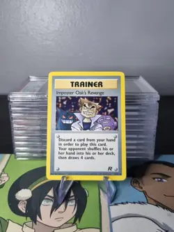 Imposter Oak's Revenge 76/82 Uncommon Team Rocket Set Trainer Pokemon Card - Image 1