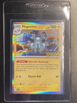 Magneton SVP 153 Black Star Promo Pokemon TCG Surging Sparks Prerelease Stamped - Image 4