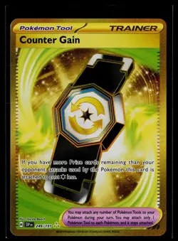 Pokemon TCG Surging Sparks Counter Gain Trainer Hyper Rare 249/191 - Image 1