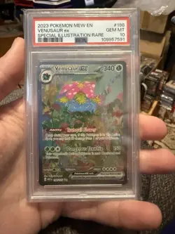 VENUSAUR EX PSA 10 2023 POKEMON SV 151 MEW EN #198/165 SPECIAL ILLUSTRATION RARE - Image 1