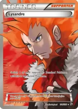 NM-Mint Lysandre - 104/106 - Full Art Ultra Rare Pokemon Flashfire - Image 1