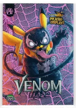 Venom (Pikachu) #E23 - Pink Holo Box Hit Electric Pikachu Cosplay - Pokemon - Image 1