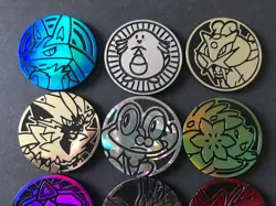 10 X Pokemon Coins Coin Tokens Shiny Lucario Chansey Shaymin Entei Raikou Yvelta - Image 3
