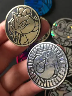 10 X Pokemon Coins Coin Tokens Shiny Lucario Chansey Shaymin Entei Raikou Yvelta - Image 4
