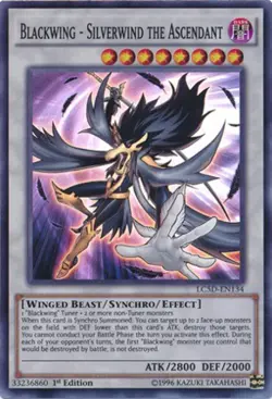 Blackwing - Silverwind the Ascendant - LC5D-EN134 - Super Rare - 1st Edition x1 - Image 1