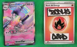 Pokemon TCG Paldea Evolved Tinkaton ex 240/193 & Bonus Card - Image 1