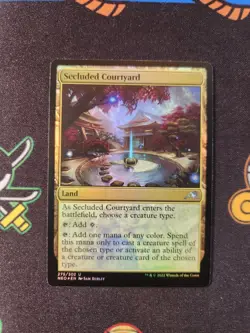 EXACT CARD PICTURED Secluded Courtyard NEO 0275 MTG Kamigawa Neon Dynasty Foil - Image 1