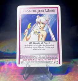 Crystal And Wand UC Item Past & Future 34/70 Vintage 2001 Sailor Moon CCG Card - Image 1