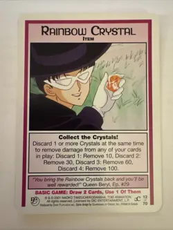 Sailor Moon CCG Card Game Past & Future Rainbow Crystal TCG 12 of 70 - Image 1